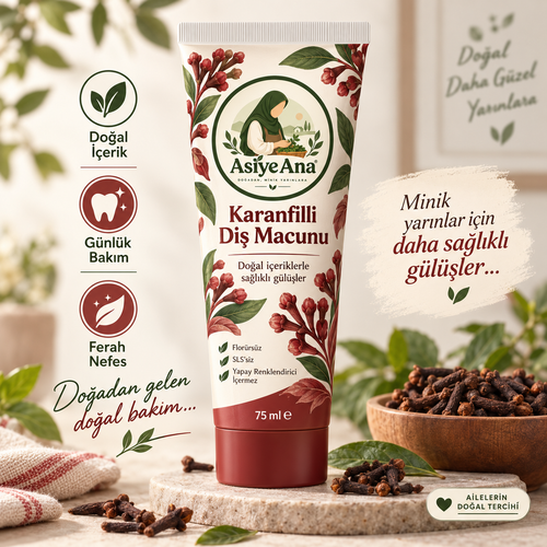 ASİYE ANA™ Karanfilli Diş Macunu