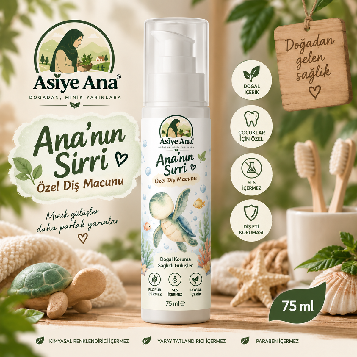 ASİYE ANA™ Ana'nın Sırrı Özel Diş Macunu