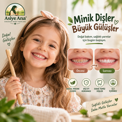 ASİYE ANADAN™ Misvaklı Çocuk Diş Fırçası